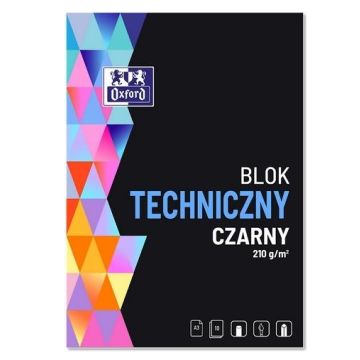 Blok do malowania A3/10K czarny (10szt) OXFORD
