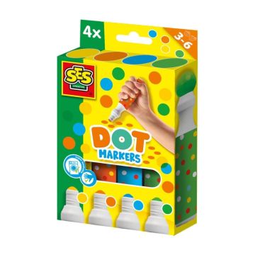 Markery w kropki XXL 4 kolory