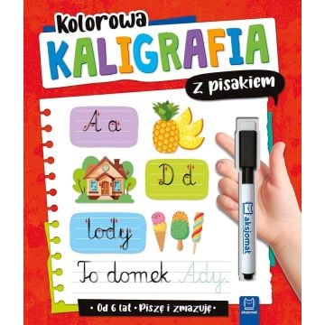 Kolorowa kaligrafia z pisakiem. Piszę i zmazuję