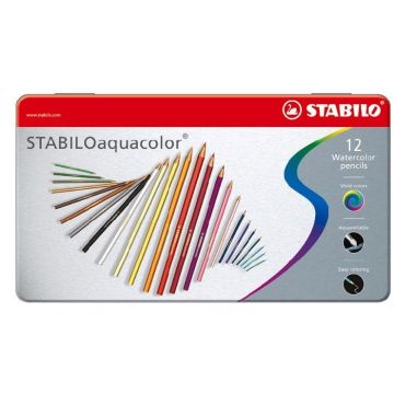 Kredki akwarelowe Aquacolor 12 kolorów STABILO