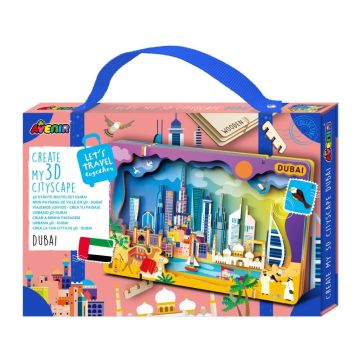 Stwórz pejzaż miejski Dubaj - puzzle drewniane 3D