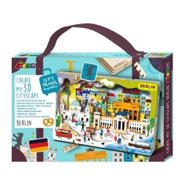 Stwórz pejzaż miejski Berlin - puzzle drewniane 3D