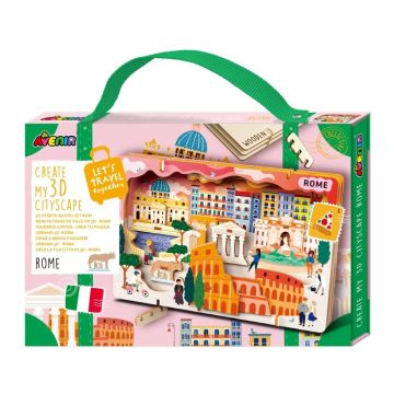 Stwórz pejzaż miejski Rzym - puzzle drewniane 3D