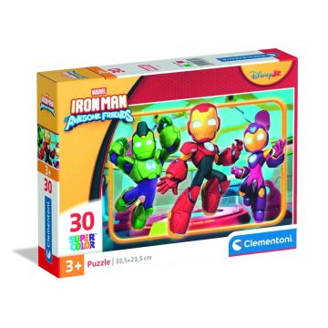 Puzzle 30 Super Kolor Iron Man And His Awesome