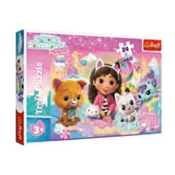 Puzzle 24 Maxi Koci świat Gabby TREFL