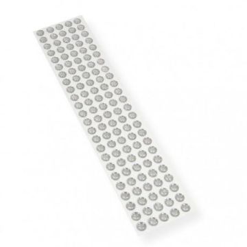 Kryształki samoprzylepne srebrne 10mm
