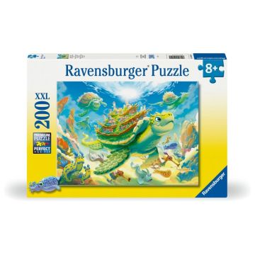 Puzzle dla dzieci 2D: Żółw 200el