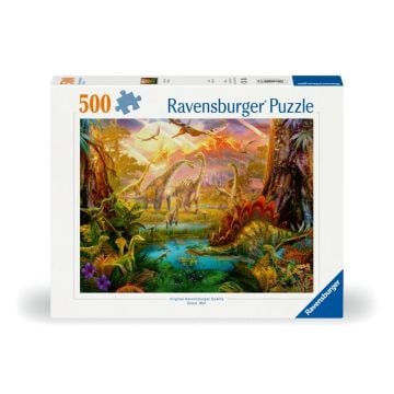Puzzle 2D: Świat dinozaurów 500el