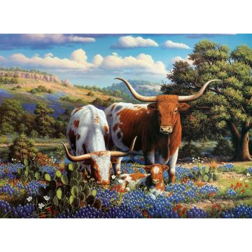 Puzzle 2D: Krowy długorogie 500el