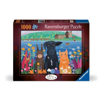 Puzzle 2D: Zwierzaki i zamek 1000el