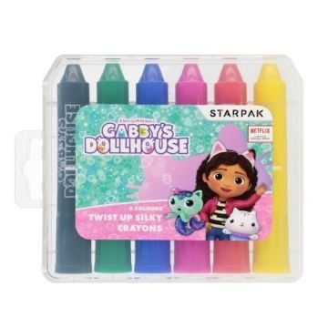 Kredki w sztyfcie 6 kolorów Gabby's Dollhouse