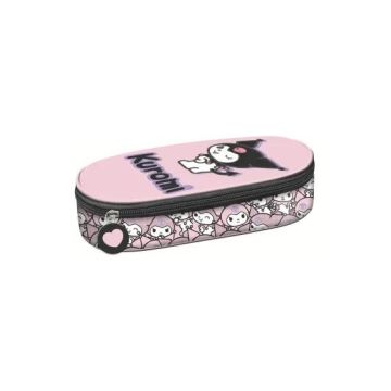 Piórnik z wewnętrzną klapką Kuromi Pink