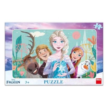 Puzzle 15 ramkowe Kraina Lodu Frozen II Rodzina