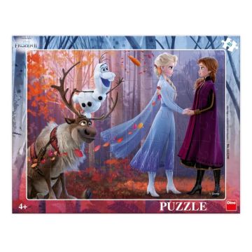 Puzzle 40 ramkowe Kraina Lodu Frozen Siostry