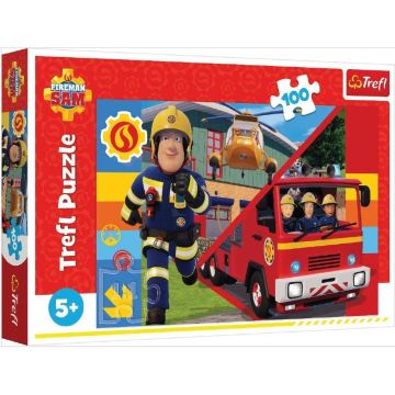 Puzzle 100 Zawsze pomocny Strażak Sam TREFL