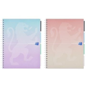 Kołozeszyt A4/80K Projectbook pastel (5szt) OXFORD