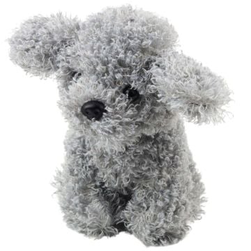 Pudel miniaturowy pluszowy szary 20cm