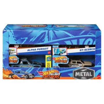 Hot Wheels Pojazd z napędem pull-back mix (8szt)
