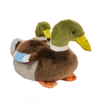 Kaczka krzyżówka z dzieckiem 20cm