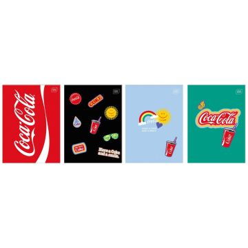 Zeszyt do słówek A6/32K Mat+UV Coca Cola (10szt)
