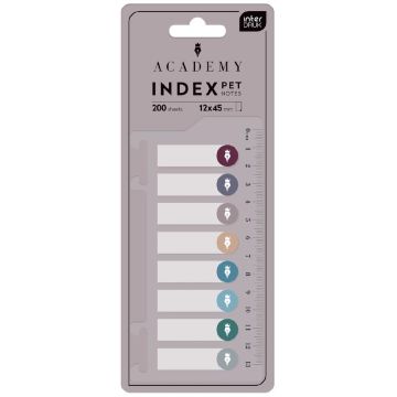 Zakładki indeksujące Pet z linijką Dots Academy