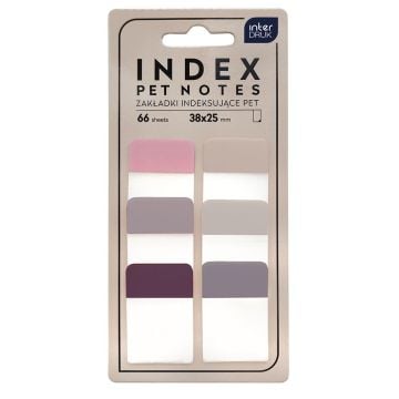 Zakładki indeksujące Pet nude 38x25mm 66szt