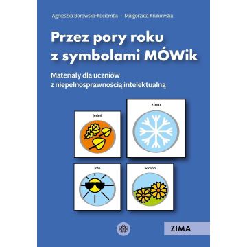 Przez pory roku z symbolami MÓWik. Zima