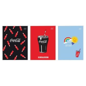 Zeszyt A4/32K trzy linia kolor Coca Cola (10szt)