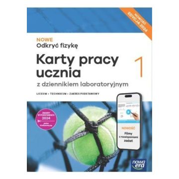 NOWE Odkryć fizykę 1. Karty pracy ucznia. NOWOŚĆ