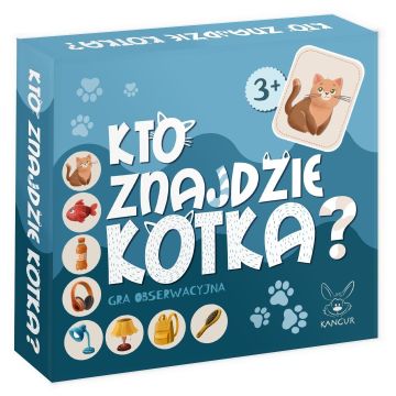 Kto znajdzie KOTKA? Gra obserwacyjna 3+