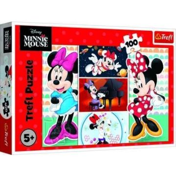 Puzzle 100 Zabawna Minnie TREFL