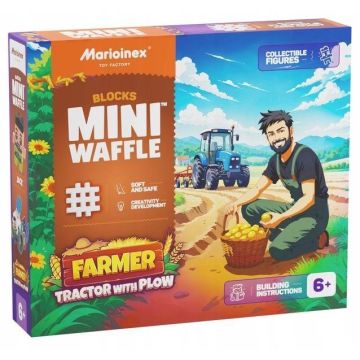 Mini Waffle 50el Farmer Traktor z pługiem