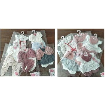 Zestaw ubranek dla lalek 33-34cm MIX