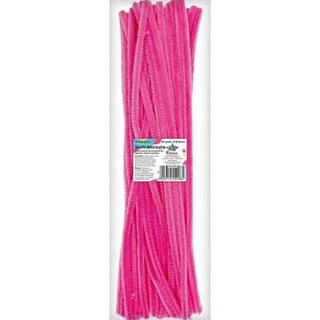 Druciki dekoracyjne 0,6x30cm różowe 50szt