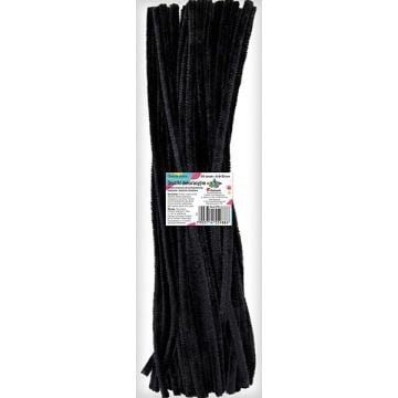 Druciki dekoracyjne 0,6x30cm czarne 50szt