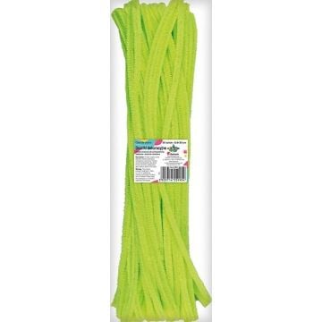 Druciki dekoracyjne 0,6x30cm fluo kanarkowe 50szt