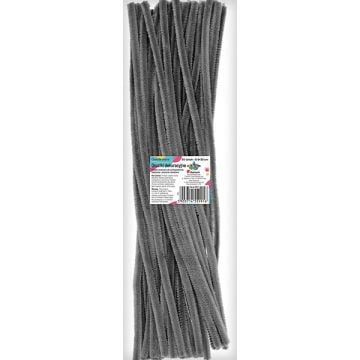 Druciki dekoracyjne 0,6x30cm szare 50szt