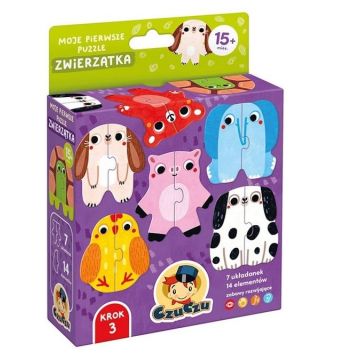 CzuCzu Moje pierwsze puzzle Zwierzątka 15m+
