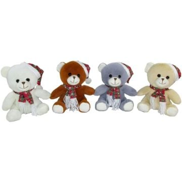 Miś świąteczny 20cm MIX