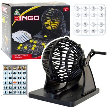 Bingo maszyna losująca 80 kulek 20 kart