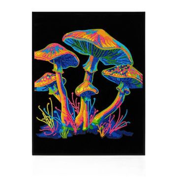 Diamond Dotz - Adults Flocked Neon Mushrooms