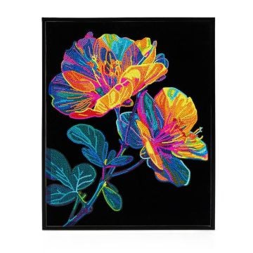 Diamond Dotz - Adults Flocked Neon Floral