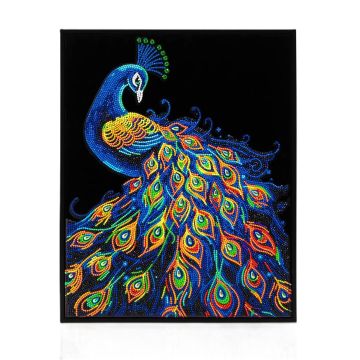 Diamond Dotz - Adults Flocked Neon Peacock