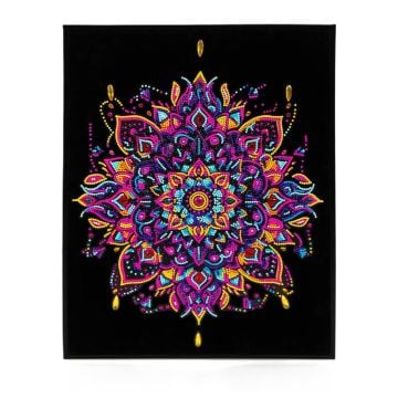 Diamond Dotz - Adults Flocked Neon Mandala