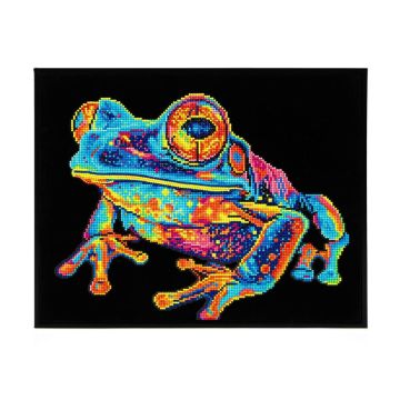 Diamond Dotz - Adults Flocked Neon Tree Frog