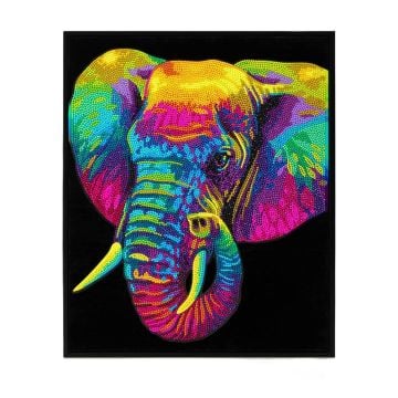 Diamond Dotz - Adults Flocked Neon Elephant