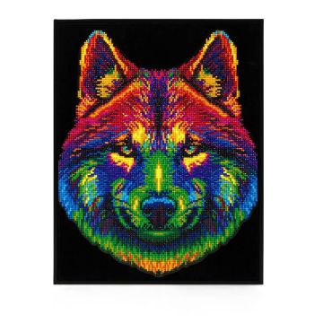 Diamond Dotz - Adults Flocked Neon Wolf