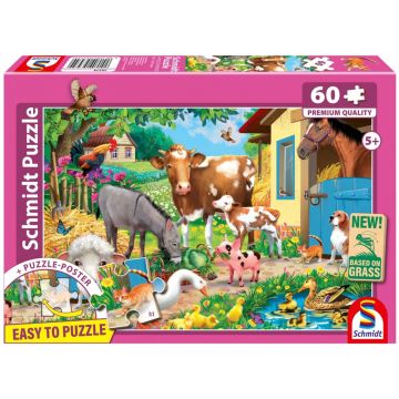 Puzzle PQ 60 Zwierzęta na farmie