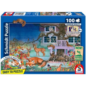Puzzle PQ 100 Zwierzęta nocą