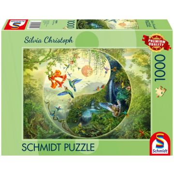Puzzle PQ 1000 W lesie kolibrów